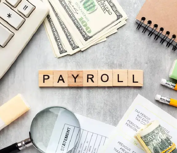 Payroll processing and financial management using accounting software like QuickBooks